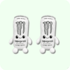 White Monster Plush 2PCS
