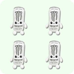 White Monster Plush 4PCS
